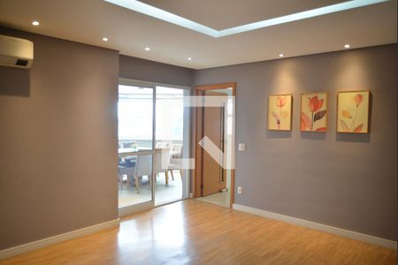 Sala de apartamento à venda com 3 quartos, 126m² em Vila Scarpelli, Santo André