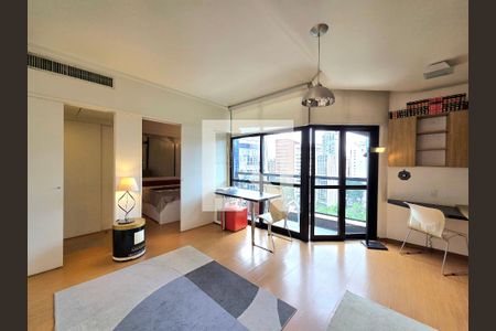 Sala/Cozinha de apartamento para alugar com 1 quarto, 43m² em Itaim Bibi, São Paulo