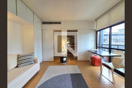Sala/Cozinha de apartamento para alugar com 1 quarto, 43m² em Itaim Bibi, São Paulo