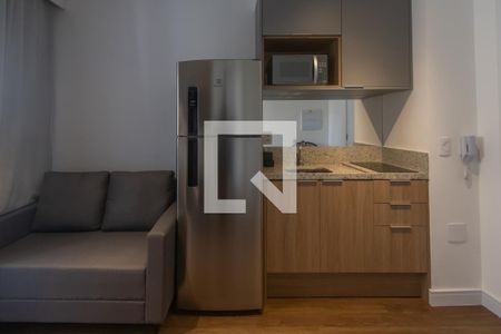 Cozinha de kitnet/studio à venda com 1 quarto, 25m² em Vila Nova Conceição, São Paulo