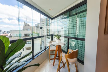 Varanda na Sala de apartamento à venda com 3 quartos, 252m² em Sion, Belo Horizonte