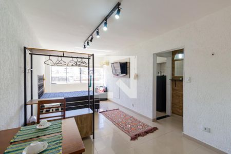 Sala/Quarto de apartamento para alugar com 1 quarto, 35m² em Santo Amaro, São Paulo