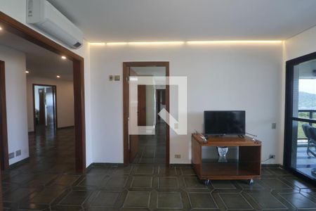 Sala de apartamento para alugar com 5 quartos, 355m² em Jardim Asturias, Guarujá