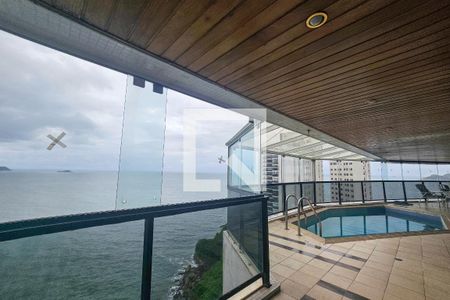 Varanda de apartamento para alugar com 4 quartos, 355m² em Jardim Asturias, Guarujá