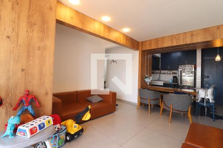 Sala de apartamento para alugar com 3 quartos, 81m² em Val Paraiso, Santo André