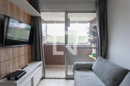 Varanda da sala  de apartamento para alugar com 2 quartos, 50m² em Santa Branca, Belo Horizonte