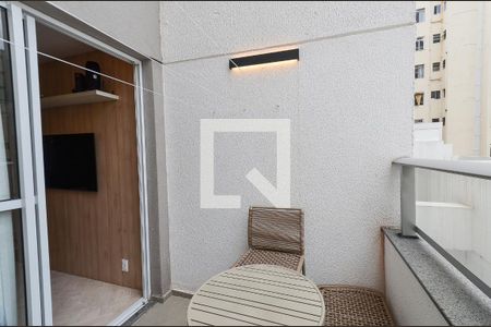 Varanda  de apartamento à venda com 2 quartos, 57m² em Centro, Belo Horizonte