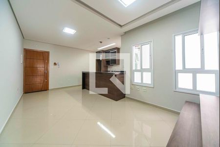 Sala de apartamento para alugar com 3 quartos, 85m² em Campestre, Santo André