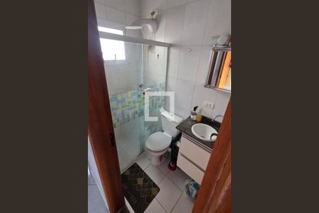 Banheiro de apartamento à venda com 2 quartos, 74m² em Vila Junqueira, Santo André
