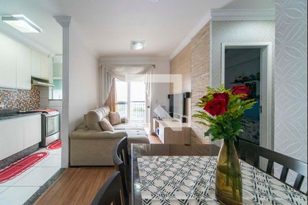 Sala de apartamento à venda com 2 quartos, 49m² em Vila Pires, Santo André