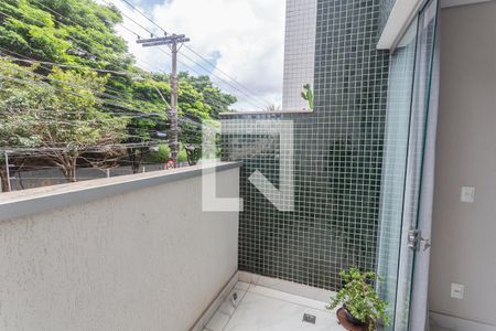 Varanda da Sala de apartamento à venda com 3 quartos, 130m² em Graça, Belo Horizonte