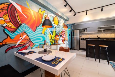 Sala de Jantar de apartamento para alugar com 2 quartos, 62m² em Vila Dom Pedro Ii, São Paulo