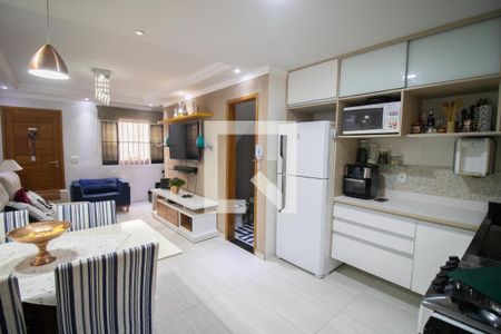 SALA E COZINHA de casa de condomínio para alugar com 2 quartos, 88m² em Casa Verde Média, São Paulo