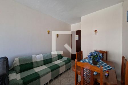 Sala de apartamento para alugar com 1 quarto, 46m² em Aviação, Praia Grande