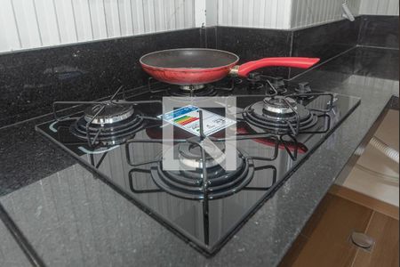 Sala - Cozinha Integrada de apartamento para alugar com 2 quartos, 32m² em Jardim Caravelas, São Paulo