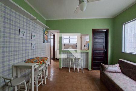 Sala de apartamento para alugar com 1 quarto, 67m² em Vila Caiçara, Praia Grande