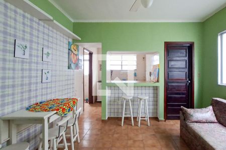 Sala de apartamento para alugar com 1 quarto, 67m² em Vila Caiçara, Praia Grande
