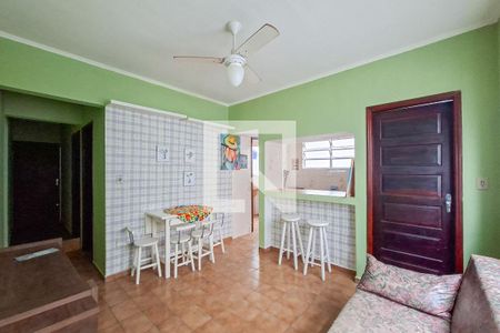 Sala de apartamento para alugar com 1 quarto, 67m² em Vila Caiçara, Praia Grande