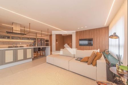 Sala de apartamento à venda com 3 quartos, 131m² em Campo Belo, São Paulo