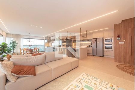 Sala de apartamento à venda com 3 quartos, 131m² em Campo Belo, São Paulo