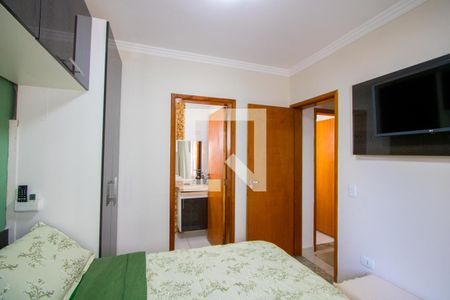 Quarto 1 - Suíte de apartamento à venda com 2 quartos, 120m² em Vila Homero Thon, Santo André