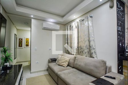 Sala de apartamento à venda com 2 quartos, 120m² em Vila Homero Thon, Santo André
