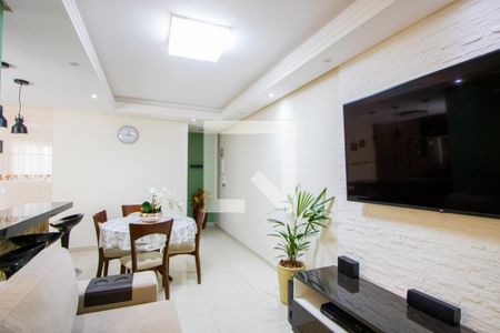 Sala de apartamento à venda com 2 quartos, 120m² em Vila Homero Thon, Santo André