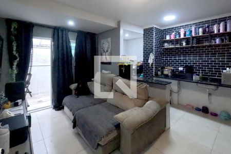 Sala de apartamento para alugar com 1 quarto, 54m² em Macuco, Santos