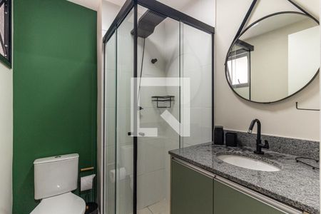 Banheiro de kitnet/studio à venda com 1 quarto, 24m² em Campos Elíseos, São Paulo