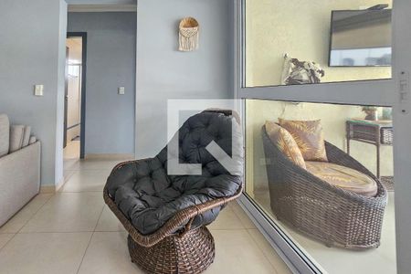 Sala de apartamento para alugar com 2 quartos, 80m² em Loteamento Joao Batista Juliao, Guarujá