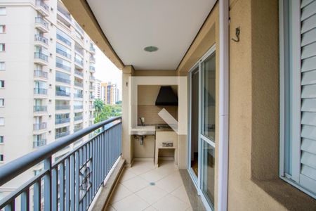 Varanda gourmet de apartamento à venda com 4 quartos, 97m² em Vila Bastos, Santo André