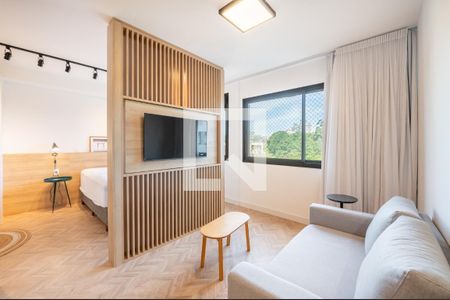 Sala de apartamento para alugar com 1 quarto, 50m² em Petrópolis, Porto Alegre