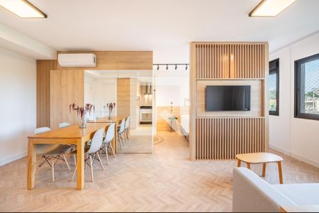 Sala de apartamento para alugar com 1 quarto, 50m² em Petrópolis, Porto Alegre