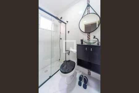 Banheiro Social de casa de condomínio para alugar com 2 quartos, 90m² em Vila Floresta, Santo André