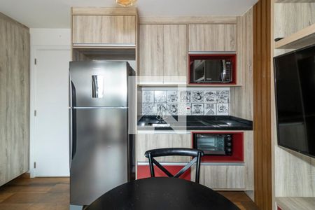 Cozinha de kitnet/studio à venda com 1 quarto, 33m² em Itaim Bibi, São Paulo