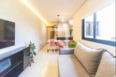 Sala de apartamento para alugar com 2 quartos, 50m² em Campestre, Santo André