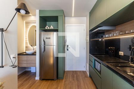 Cozinha de apartamento para alugar com 1 quarto, 29m² em Centro Histórico de São Paulo, São Paulo
