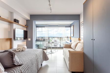 Sala - Quarto de apartamento para alugar com 1 quarto, 28m² em Pompeia, São Paulo