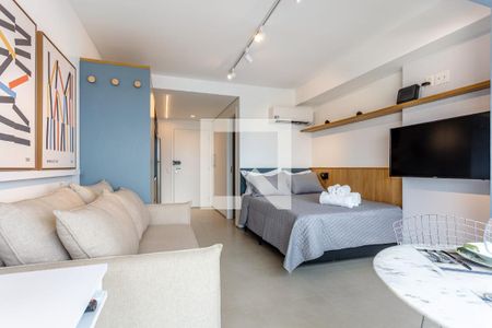 Sala - Quarto de apartamento para alugar com 1 quarto, 28m² em Pompeia, São Paulo