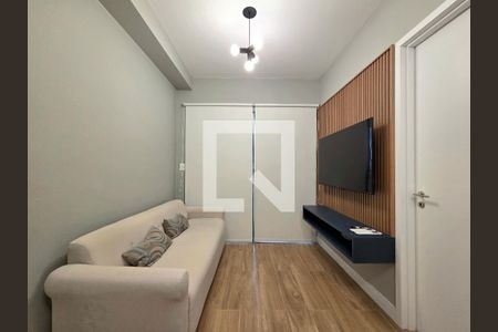 Sala de apartamento para alugar com 1 quarto, 35m² em Indianópolis, São Paulo