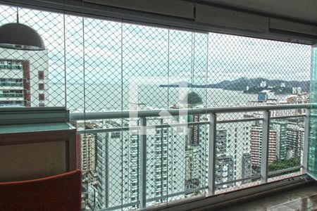 Varanda da Sala de apartamento para alugar com 3 quartos, 90m² em Pompéia, Santos