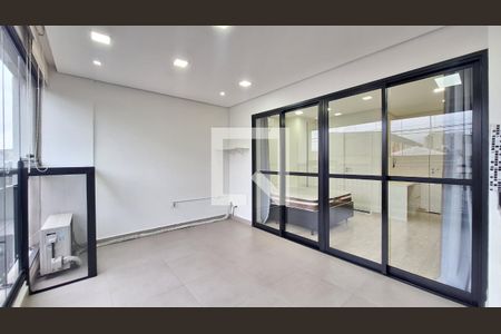 Varanda e Cozinha de kitnet/studio para alugar com 1 quarto, 33m² em Bom Retiro, São Paulo