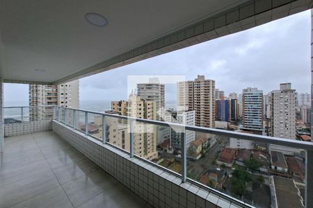 Sacada  de apartamento para alugar com 3 quartos, 124m² em Aviação, Praia Grande