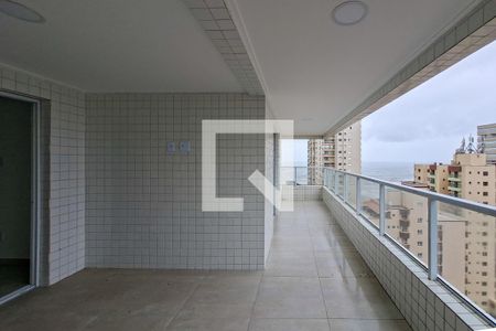 Sacada  de apartamento para alugar com 3 quartos, 124m² em Aviação, Praia Grande