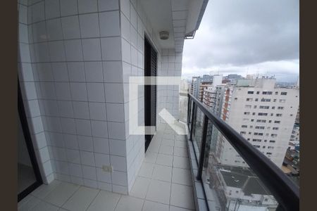 Varanda da Sala de apartamento para alugar com 3 quartos, 90m² em Itararé, São Vicente