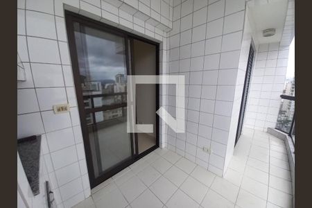 Varanda da Sala de apartamento para alugar com 3 quartos, 90m² em Itararé, São Vicente