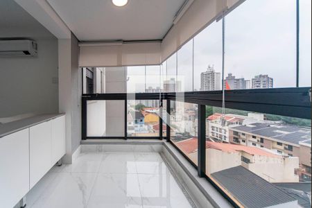 Varanda da Sala de apartamento para alugar com 2 quartos, 47m² em Jardim Bela Vista, Santo André