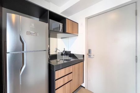 Cozinha de kitnet/studio para alugar com 1 quarto, 21m² em Vila Mariana, São Paulo