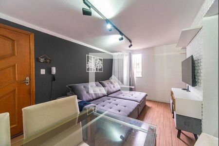 Sala de apartamento à venda com 2 quartos, 55m² em Jardim Alvorada, Santo André