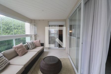 Varanda de apartamento para alugar com 4 quartos, 148m² em Jardim Asturias, Guarujá